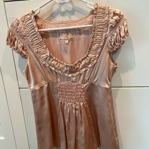 Nanette Lepore Pink Satin Top. Size 2.